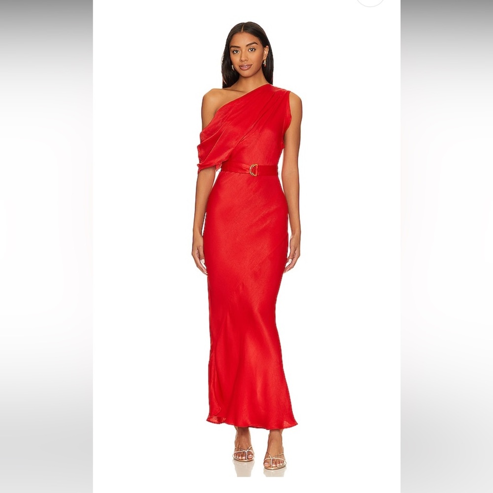 Revolve Angelique Midi Dress in Ruby
Karina Grimaldi
Color: Ruby
Size: Small
